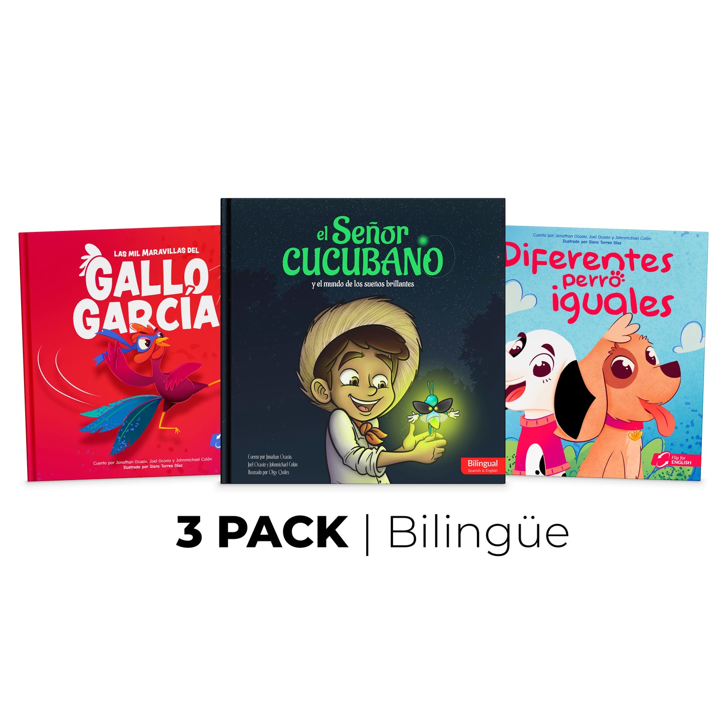 3 Pack Libros Bilingüe