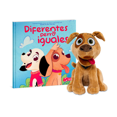 Tito El Satito y Diferentes Perro Iguales | Set de Peluche y Libro