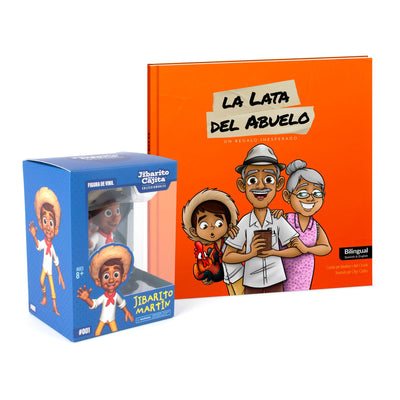 El Jibarito Martín y La Lata del Abuelo | Set de Figura y Libro