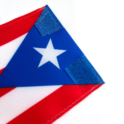 Bandera de Puerto Rico (con Velcro)