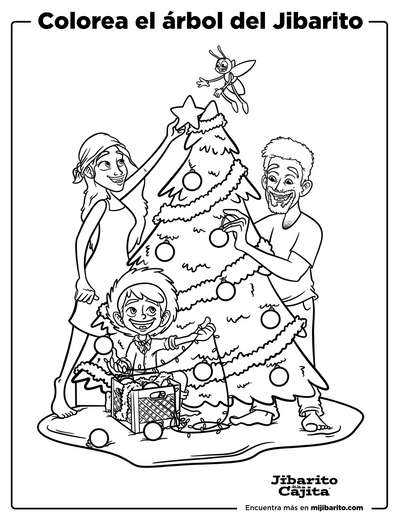 Descarga Digital - Colorea el Arbol del Jibarito PDF