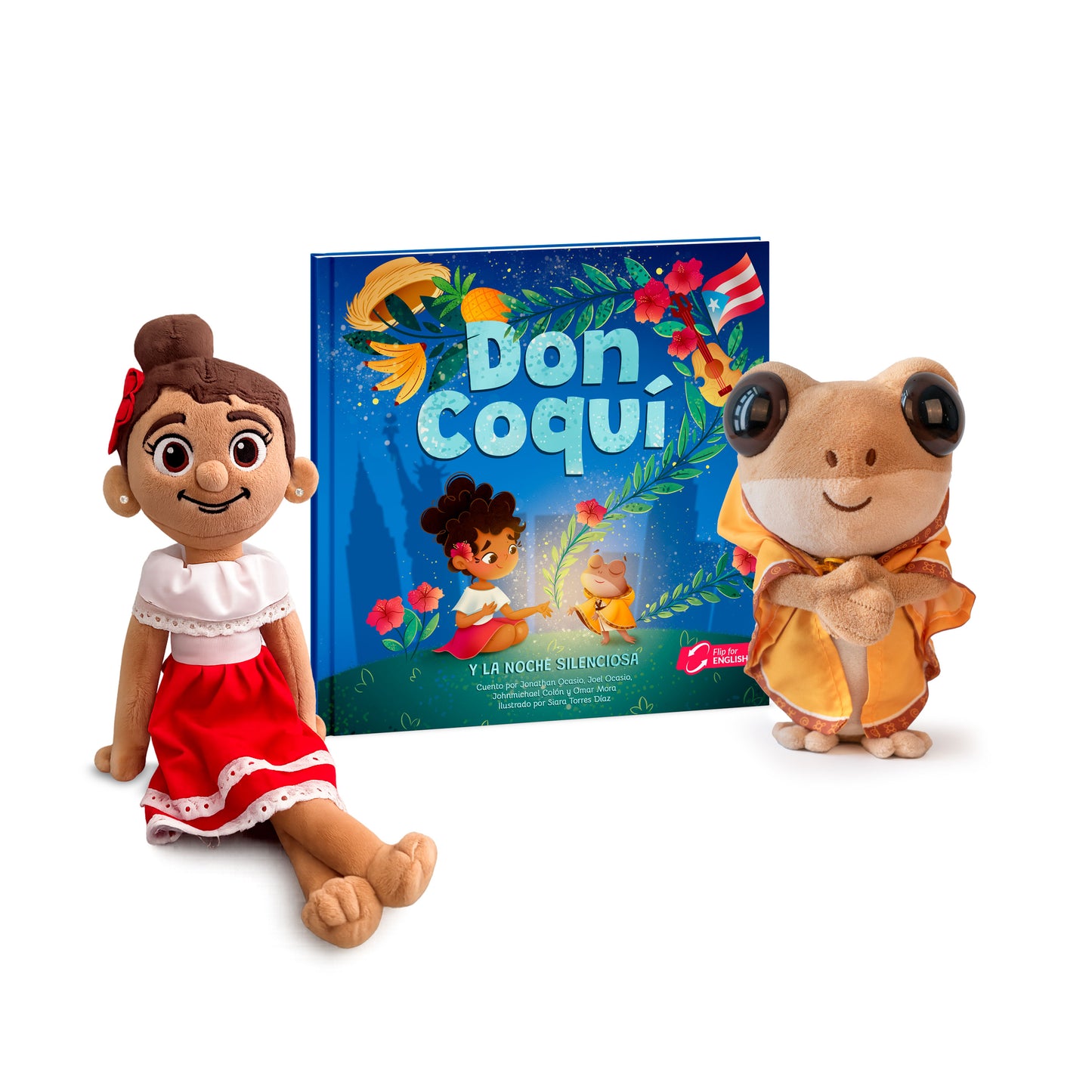 Don Coquí y La Jibarita Amapola | Set de Peluches y Libro