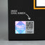 Holographic authenticity seal with unique serial number and QR code on the Roberto Clemente collector's set box